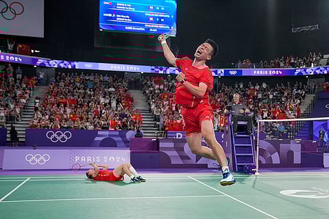 Mixed doubles badminton final match